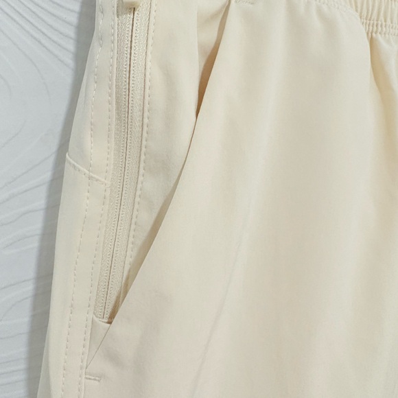 Cream Drawstring Shorts - Picture 2 of 4